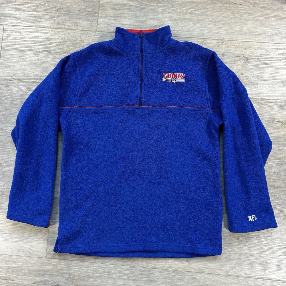 NFL‎ New York Giants Youth 14/16 Fleece 1/4 Zip  Pullover  Football